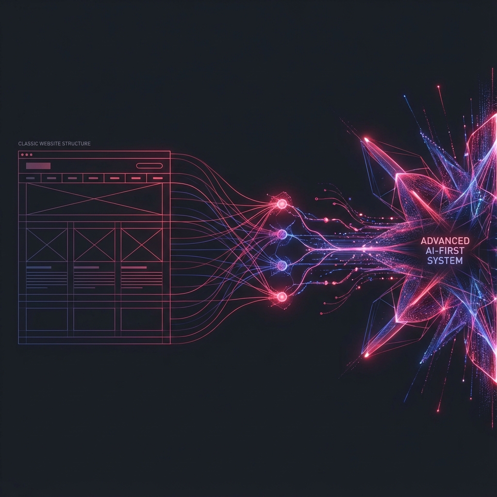 Evolution from regular websites to AI first systems