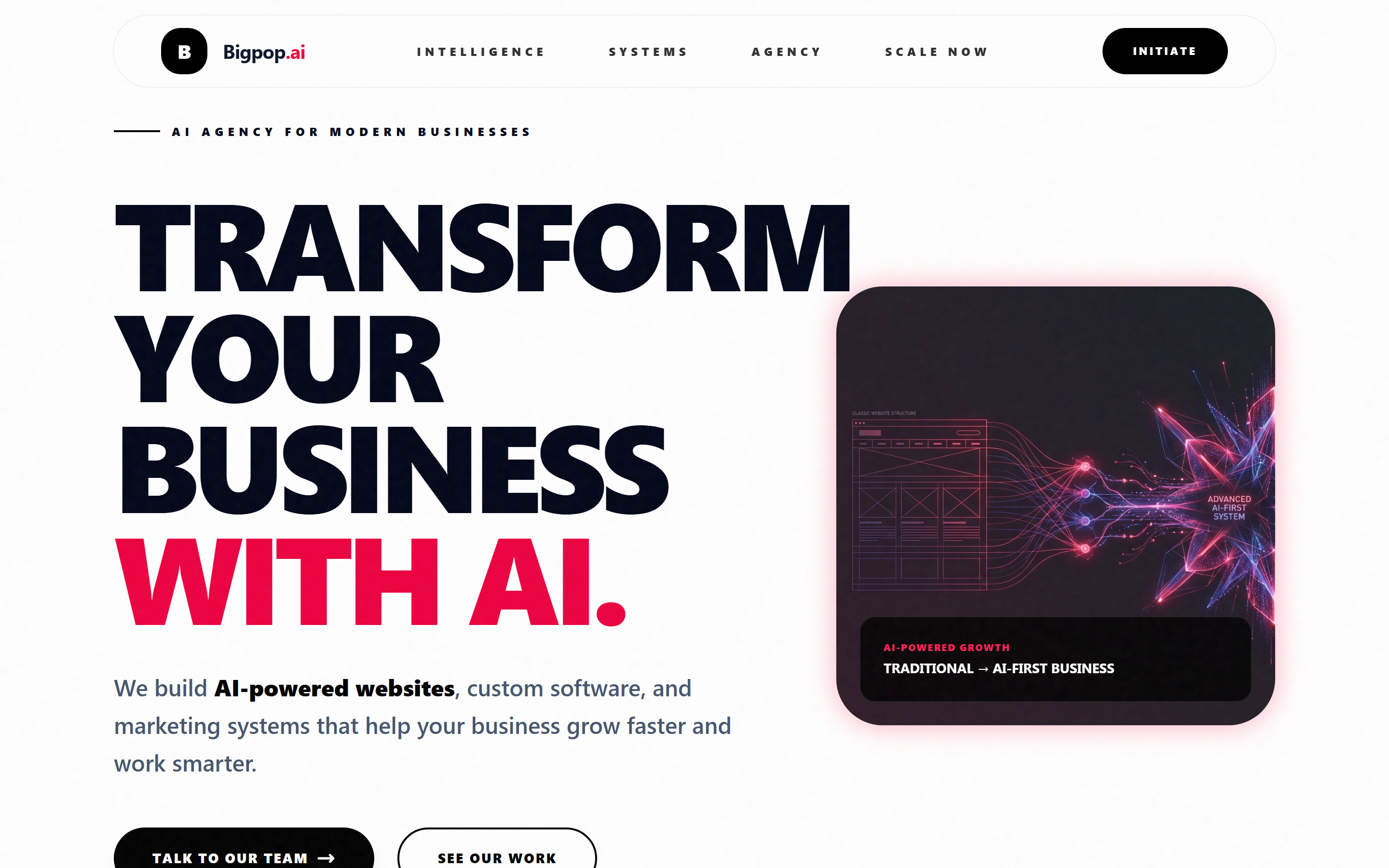 Bigpop.ai — AI-Powered Agency CRM