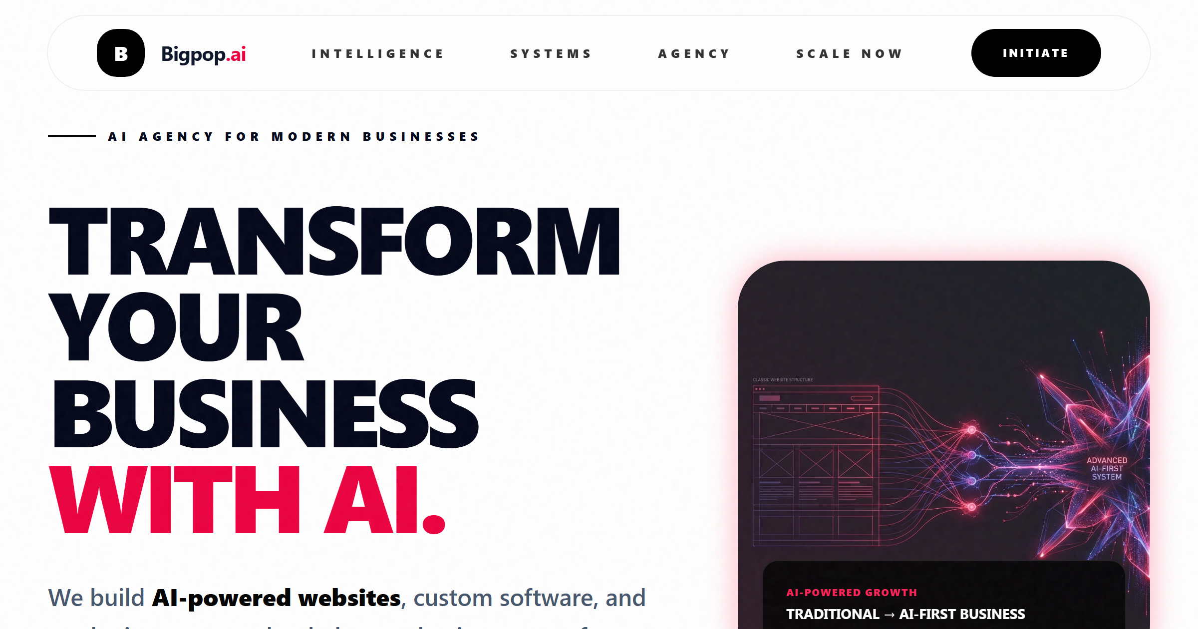 Bigpop.ai — AI-Powered Agency CRM