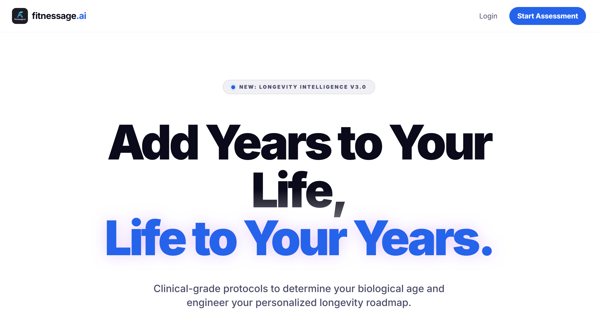 FitnessAge — AI Longevity Platform