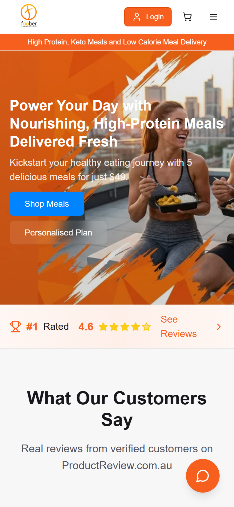 Foober — Healthy Meal Delivery mobile